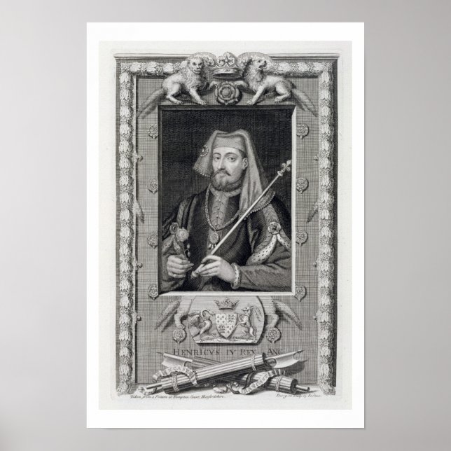 Poster Henrique IV (1367-1413) Rei da Inglaterra, de 1399 (Frente)