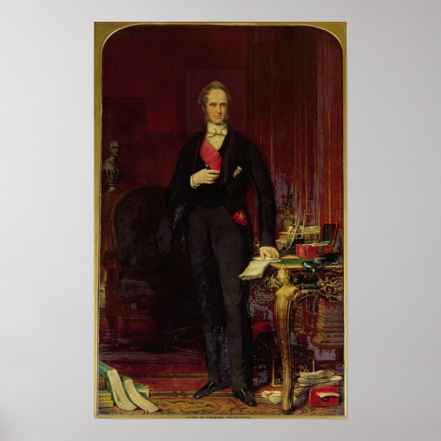 Póster Henry, 3º Visconde Palmerston (Frente)