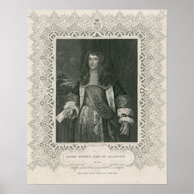 Póster Henry Bennet, 1rua Conde de Arlington (Frente)