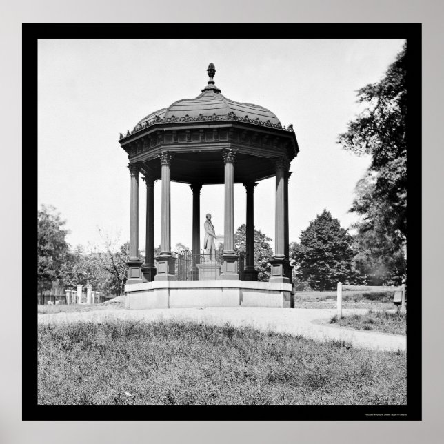 Poster Henry Clay Memorial em Richmond, VA 1865 (Frente)