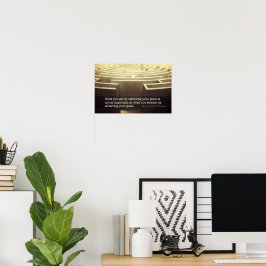 Poster Henry David Thoreau Citação Inspiracional "Torne-s