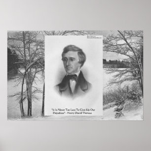 Poster Henry David Thoreau Cote