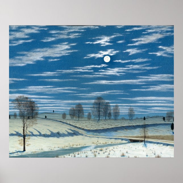Poster Henry Farrer Winter Scense em Lua (Frente)