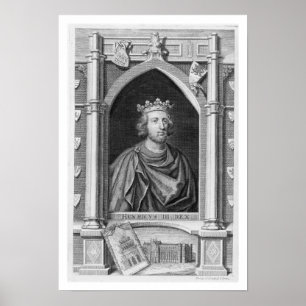 Poster Henry III (1207-72) King of England from 1216, eng