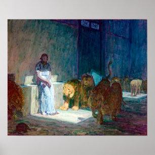 Poster Henry Ossawa Tanner Daniel no Lions'Den