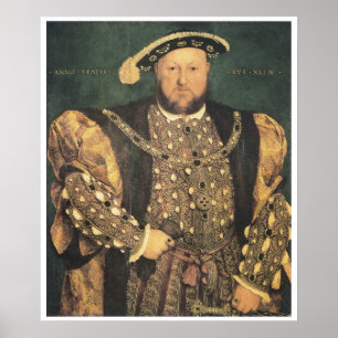 Póster Henry VIII, 1539-40 Hans Holbein o mais novo