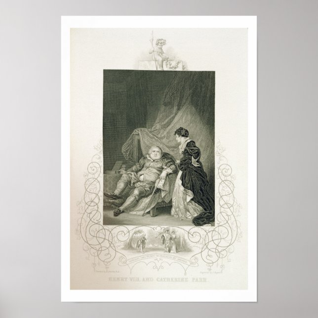 Póster Henry VIII e Catherine Parr, na peça Henry V (Frente)