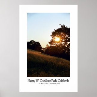Póster Henry W. Coe State Park, Califórnia