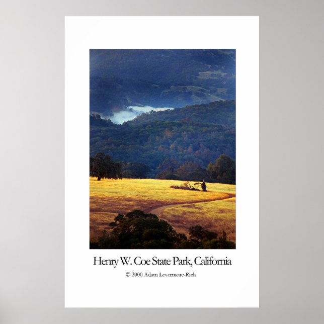 Poster Henry W. Coe State Park, Califórnia (Frente)