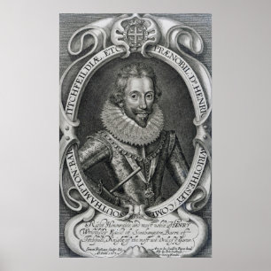 Póster Henry Wriothesley, ó conde de Southampton, 1617
