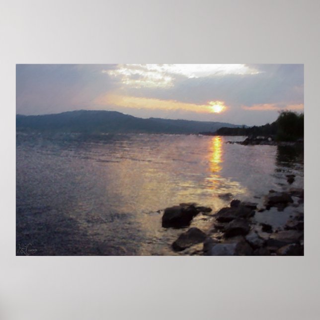 Poster Henry's Lake Sunset (Frente)