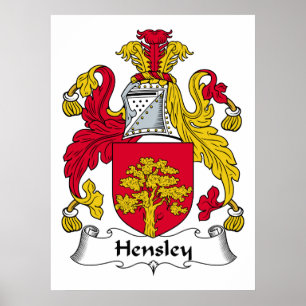 Póster Hensley Family Crest