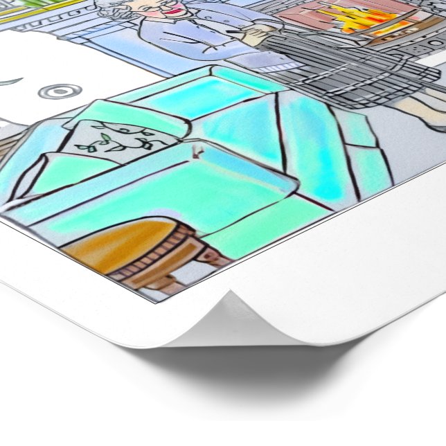 Poster Her Majesty, Queen Elizabeth II (Borda)