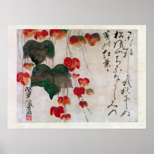 Póster Hera do outono de Ogata Kenzan