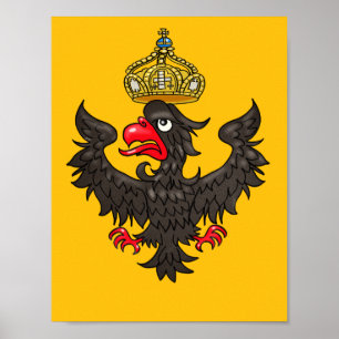 Poster Heraldic Eagle
