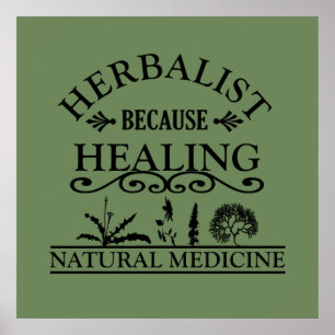 Poster herbalista porque cura