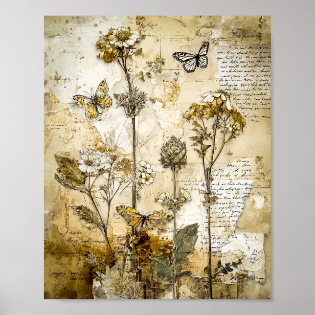 Poster Herbário de Cartas Esquecidas (Frente)