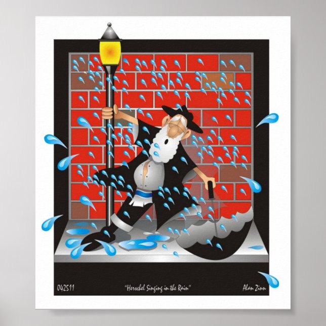 Poster Herchel Cantando na Chuva (Frente)