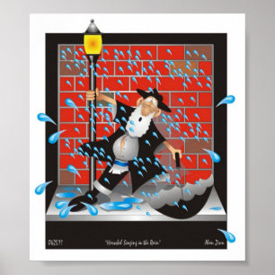 Poster Herchel que canta na chuva