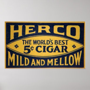 Póster Herco Cigar-1905