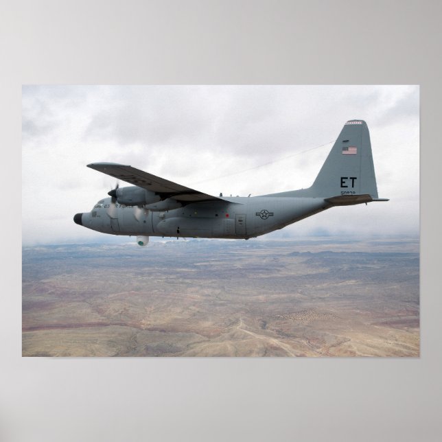 Poster Hércules C-130 voa pelo céu (Frente)