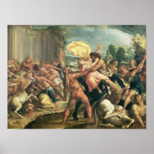 Póster Hercules, Deianeira e o centauro Eurytion