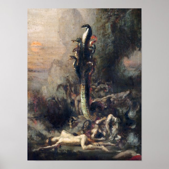 Póster Hércules e a Hidra Lernaena (Frente)