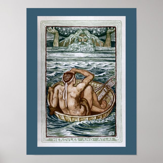 Poster Hércules e Atlas (Frente)