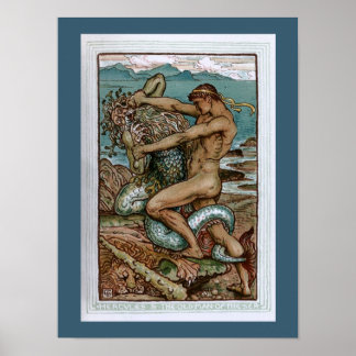 Póster Hércules e o Velho Homem do Mar