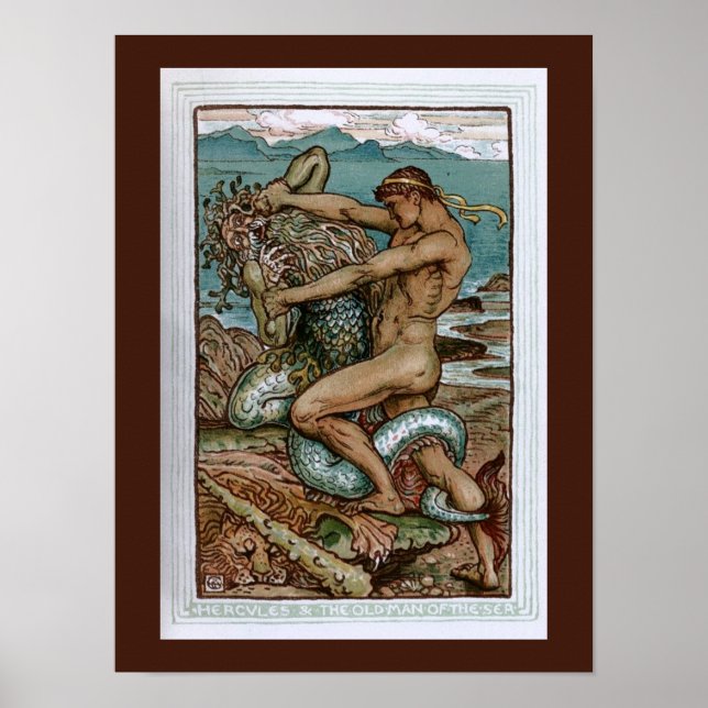 Póster Hércules e o Velho Homem do Mar (Frente)