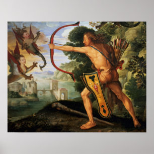 Poster Hercules e os pássaros de Stymphalian, 1600