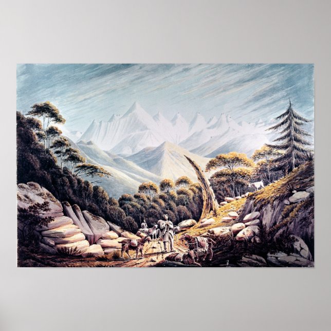 Poster Herdeiros Nepaleses no Himalaia, 1826 (Frente)