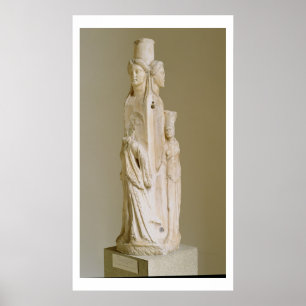 Póster Herm Triform de Hecate, escultura de mármore, pe