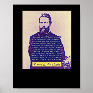 Poster Herman Melville Cita Tintas Que Enganamos Muito