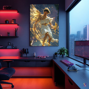 Poster Herme, Mensageiro dos Deuses - Velocidade Divina