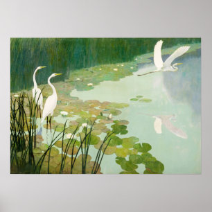 Poster Herões no Verão por Newell Convers Wyeth