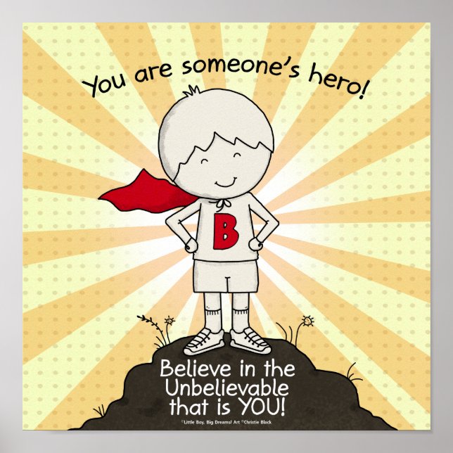 Poster Herói de Alguém (Frente)