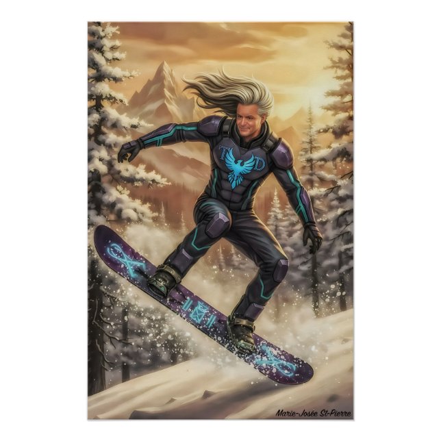 Póster Herói do Snowboard (Frente)