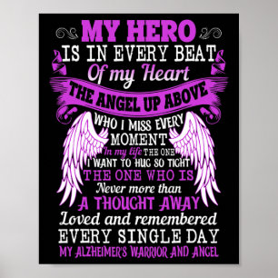 Poster Herói é Anjo do Pensamento do Coração Alzheimerhei