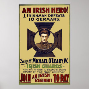 Poster Herói irlandês WW da guarda mim