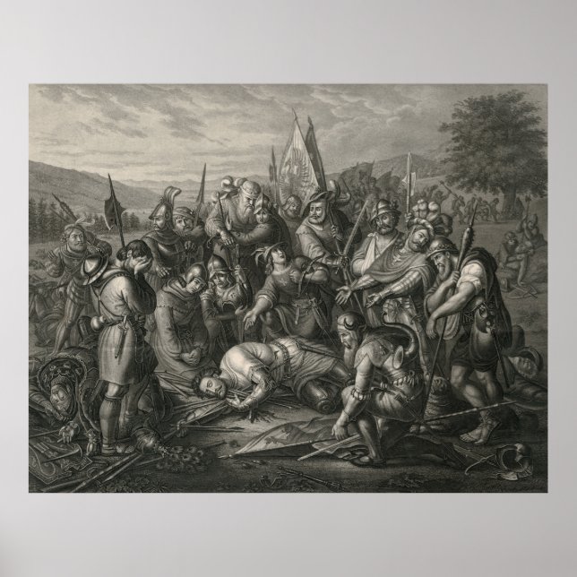 Poster Herói suíço Arnold von Winkelried Sempach (Frente)