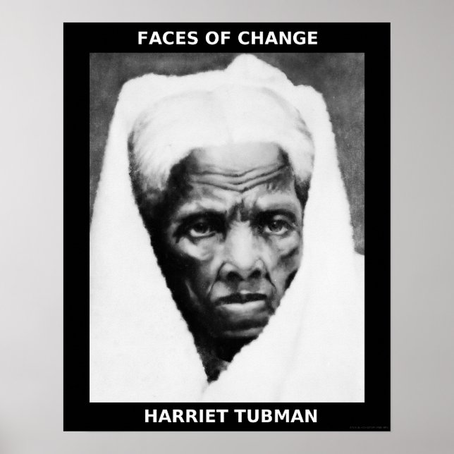 Póster Heróis do Mês da História Negra - Harriet Tubman (Frente)