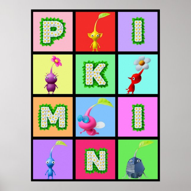 Poster Heróis Pikmin (Frente)