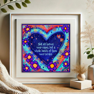 Poster Heróis Vestem Escrubos