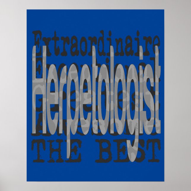 Poster Herpetólogo Extraordinaire (Frente)