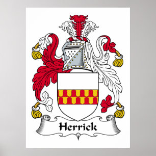 Póster Herrick Family Crest