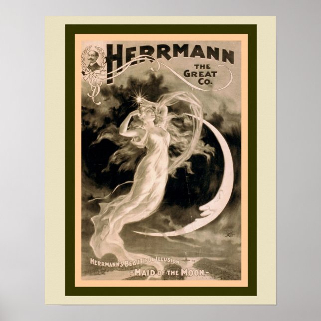 Póster Herrmann, o Excelente Mágico 16 x 20 (Frente)
