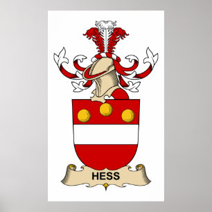Poster Hess Family Crest