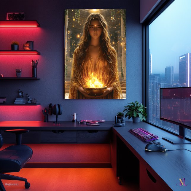 Poster Hestia, Deusa do Coração - Guardião (Criador carregado)