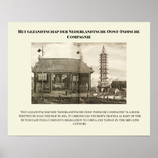 Poster Het gezandtschap der Nederlandtsche Oost-Indische